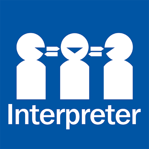 Interpreter-Symbol-with-text